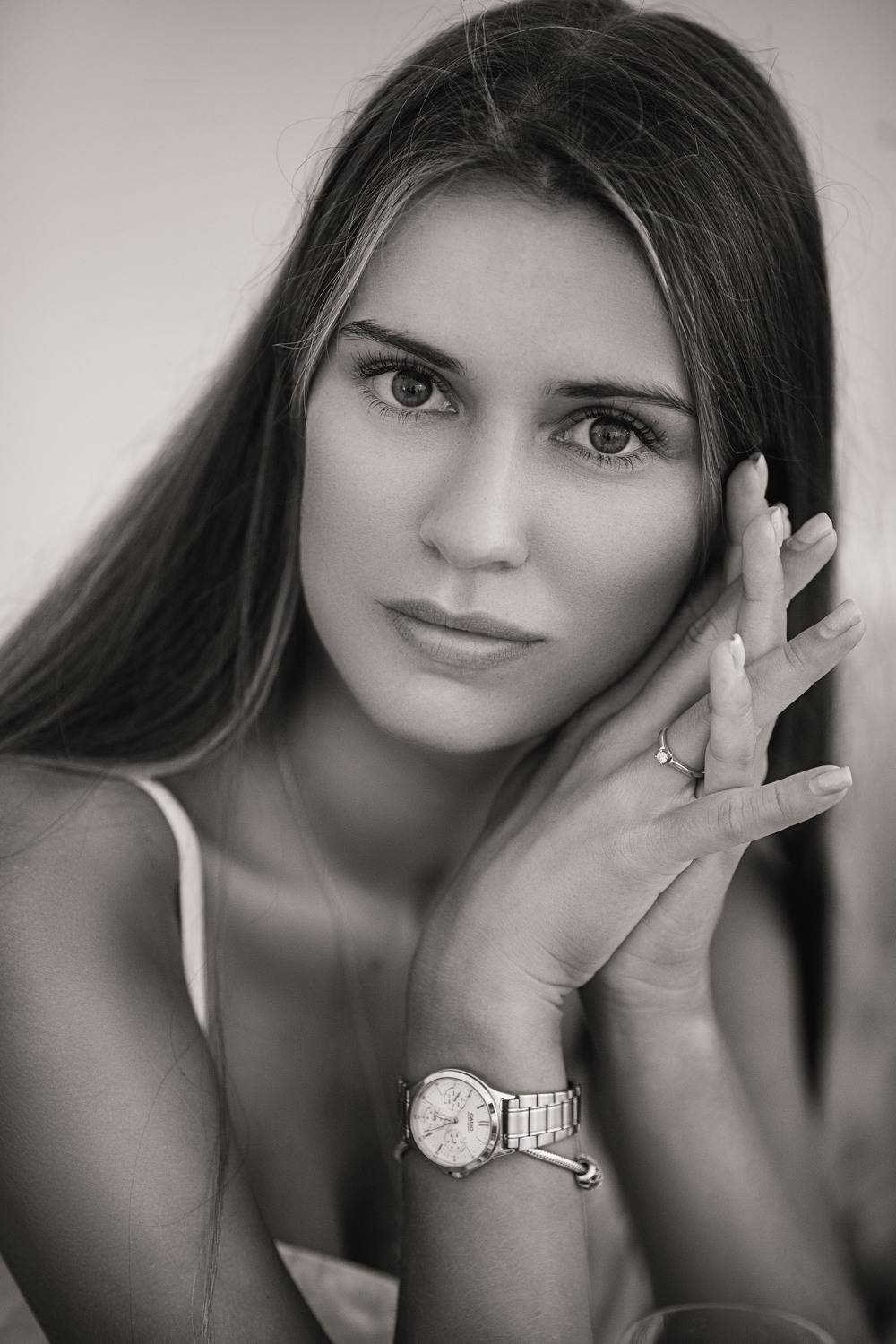 девушка, модель, портрет, фотосессия, студия, макияж, гламур, модельные тесты, girl, beauty, perfect, model, modeling, young, portrait, make-up, glamour, studio, studio shot, чб, чёрно-белое фото, bw, black and white,  творческий портрет, женский портрет, Владимир Васильев