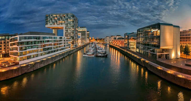 рейн, кёльн, köln, rheinauhafen, rhein, abend, вечер Вечер на Рейне фото превью