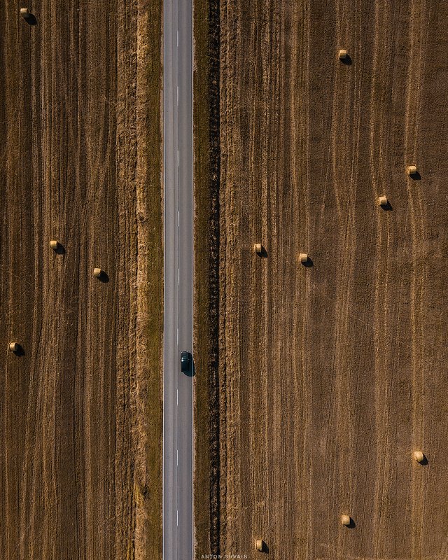 Autumn road фото превью
