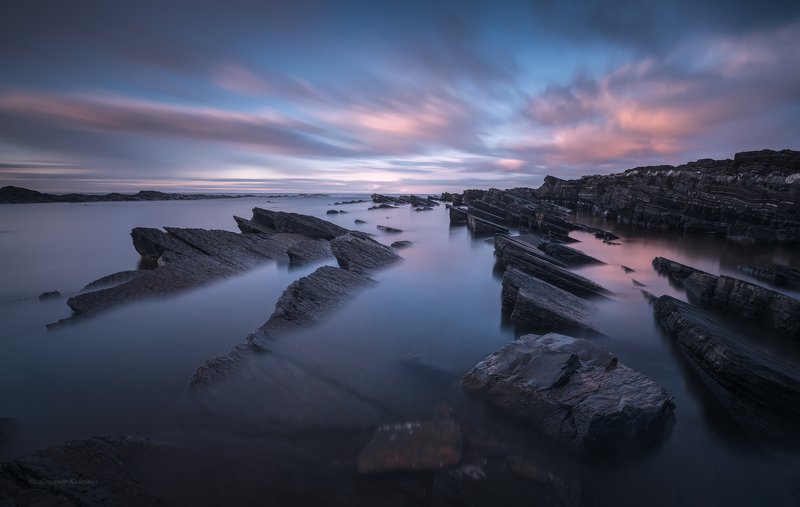 кольский, закат, море, камни, Тайны Баренцева моря... фото превью