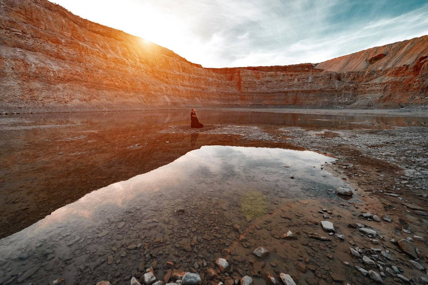 падовский карьер, озеро, широкий угол, Вадим Миронов