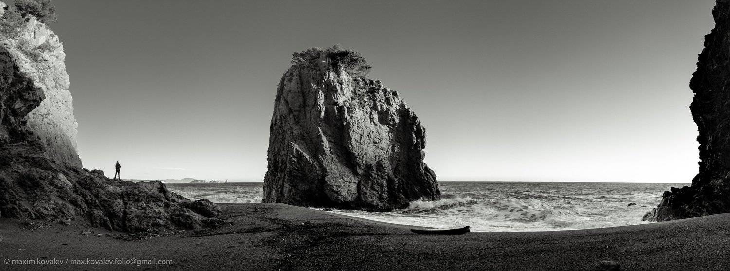 europe, spain, beach, coast, morning, nature, panorama, rock, sand, sea, surf, water, wave, европа, испания, берег моря, вода, волна, море, панорама, песок, пляж, побережье, прибой, природа, скала, утро, Максим Ковалёв