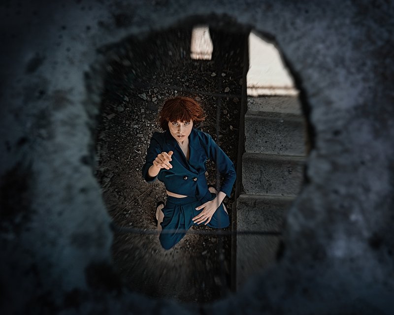 портрет, модель, страх, жанр, взгляд  фото превью