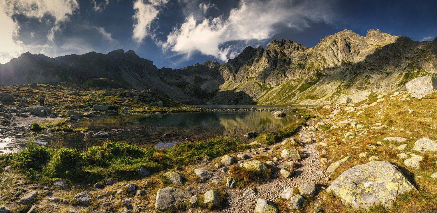 #cloud #sky #water #nature #outdoors #lake #landscape #sunset #mountains #nature #panoramic, Rafał Bujakowski