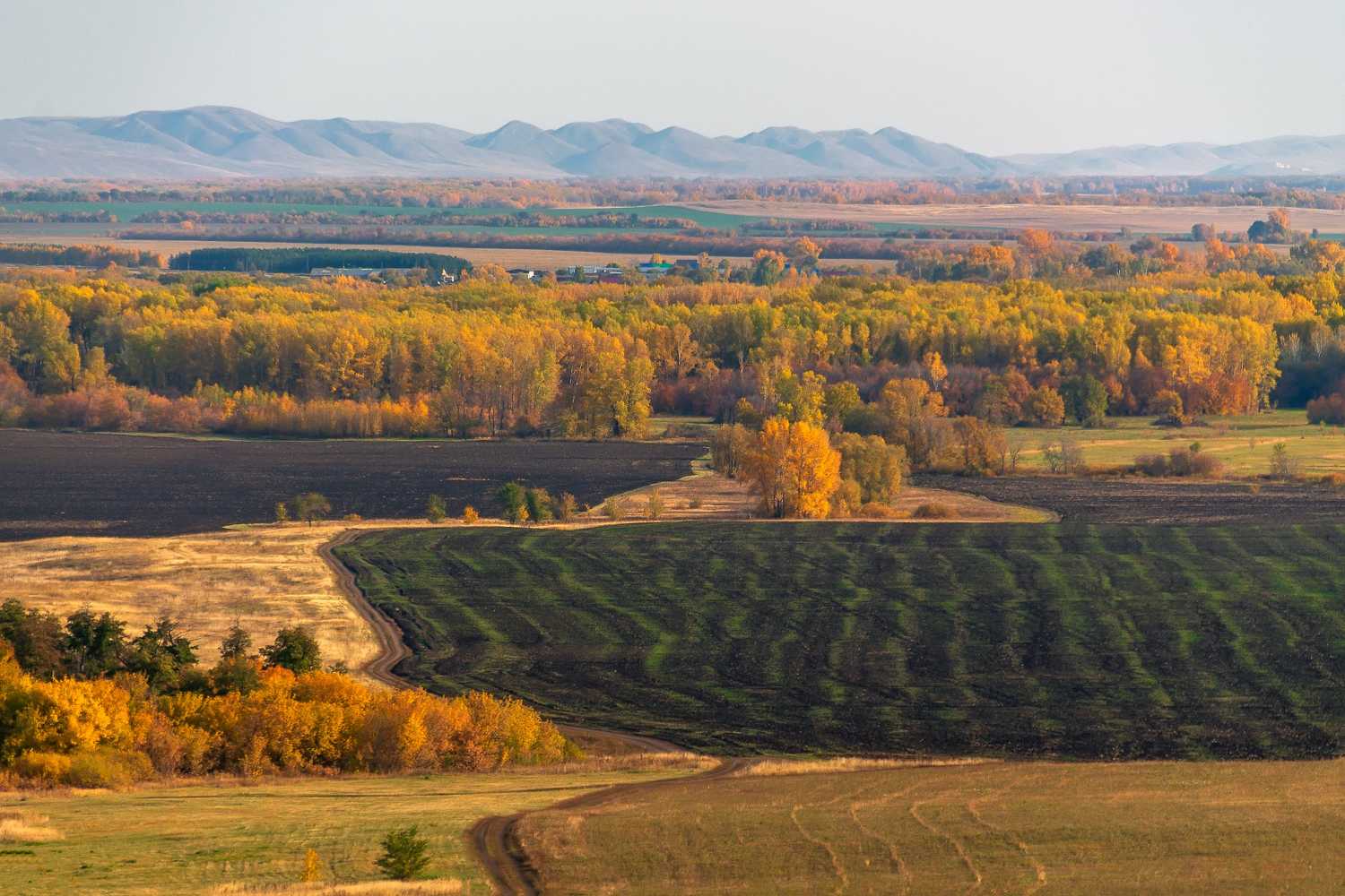 осень, горы, урал, панорама, Леонид Максименко