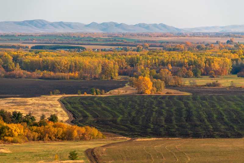 осень, горы, урал, панорама Золото Урала фото превью
