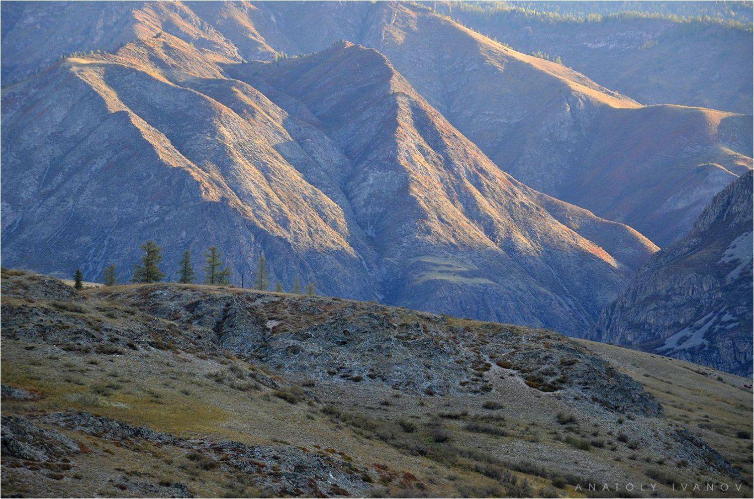республика алтай, инегень, горы, утро, свет, Анатолий Иванов