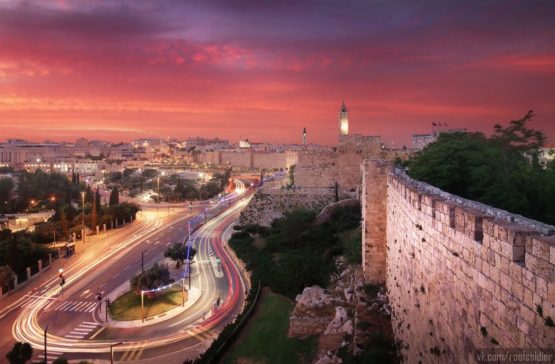 Jerusalem sunset фото превью