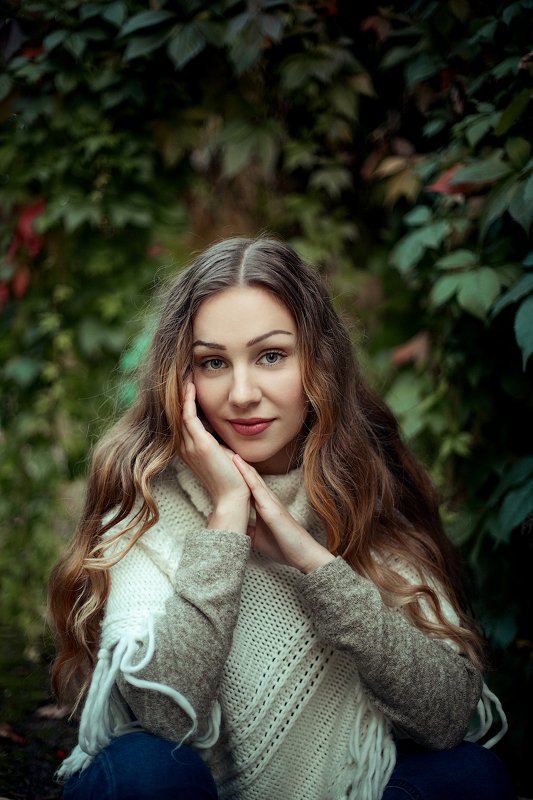 красота, портрет, девушка, осень *** фото превью