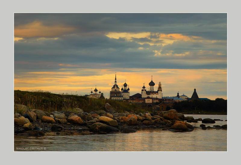 пейзаж тишина. белая ночь. о. Соловки фото превью