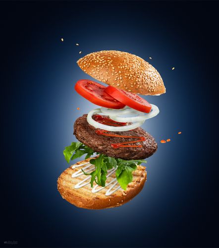 Гамбургер в воздухе