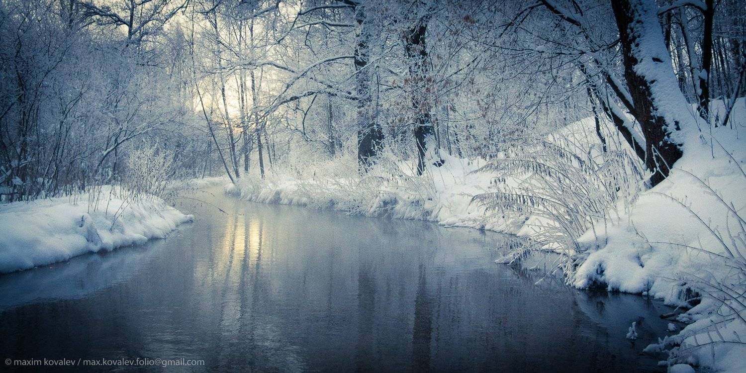 europe, kuzminki, moscow, russia, hoar-frost, morning, nature, park, river, snow, water, winter, европа, кузьминки, москва, россия, вода, зима, иней, парк, природа, река, снег, утро, Максим Ковалёв