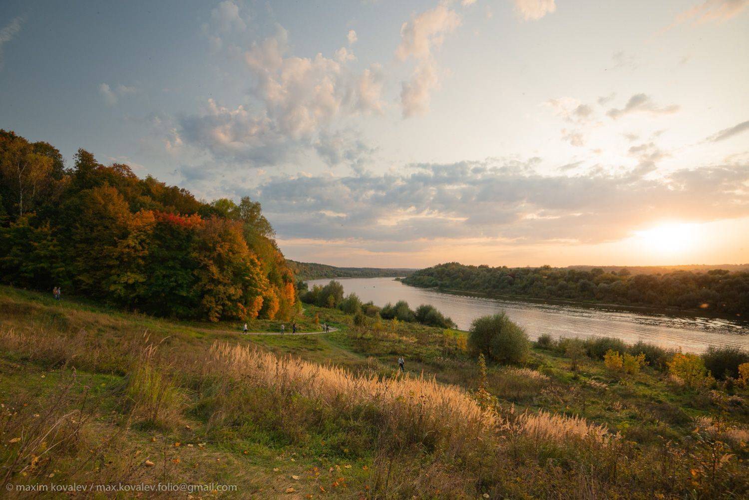 europe, oka river, russia, autumn, bank, evening, nature, river, sunset, water, европа, ока река, россия, берег реки, вечер, вода, закат, осень, природа, река, солнце, sun, Максим Ковалёв