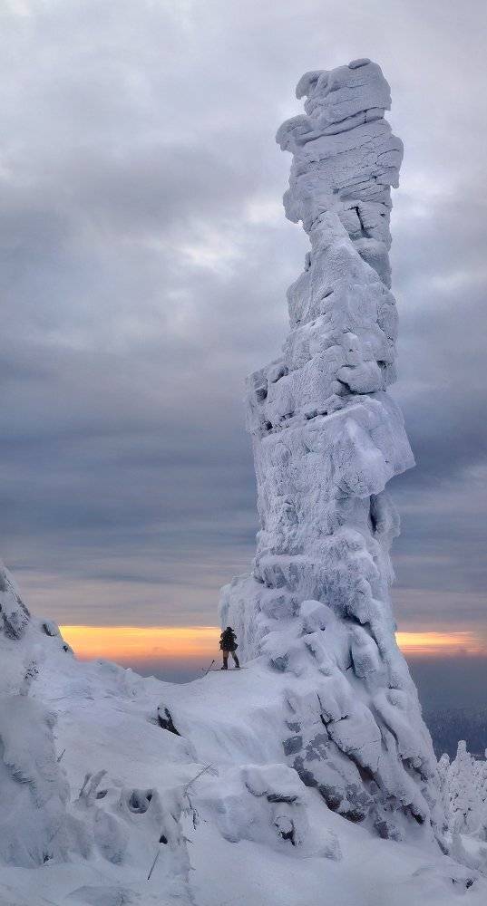 урал, зима, скалы, колчимский камень, Сергей Макурин