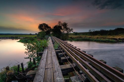 Narrow gauge railway bridge.