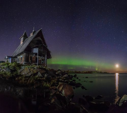 Северная ночь в Рабочеостровске