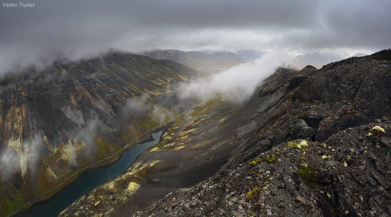 кольский, север, заполярье, хибины Облачный Поачвумчорр фото превью