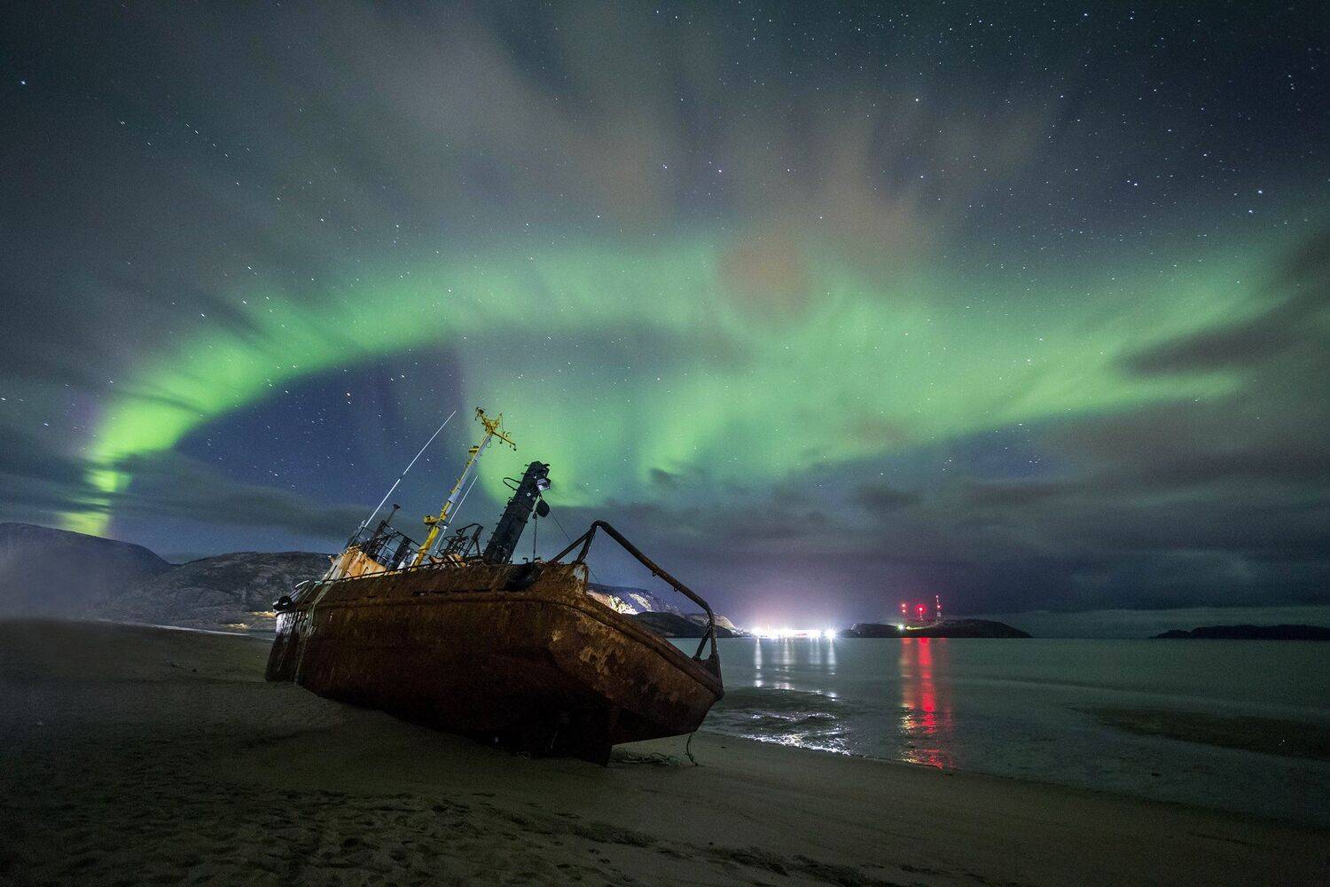 териберка, северное сияние, аврора, наш север, мурманская, кольский, ночная, Павел Ващенков