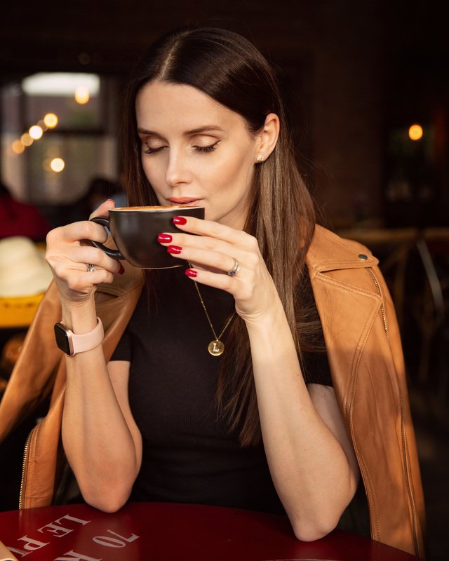 девушка, кофе, портрет, красиво LARISA фото превью