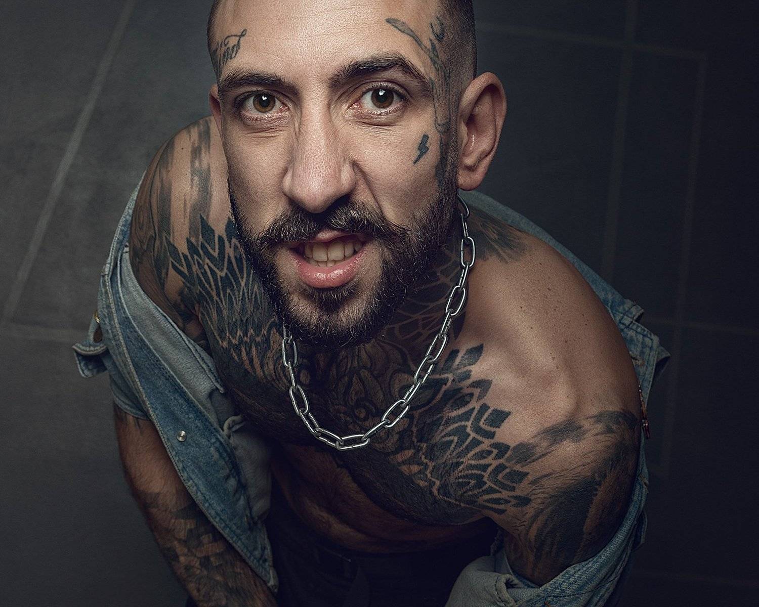 тату, мужчина, портрет, мимика, лицо, Антон Тимошевский
