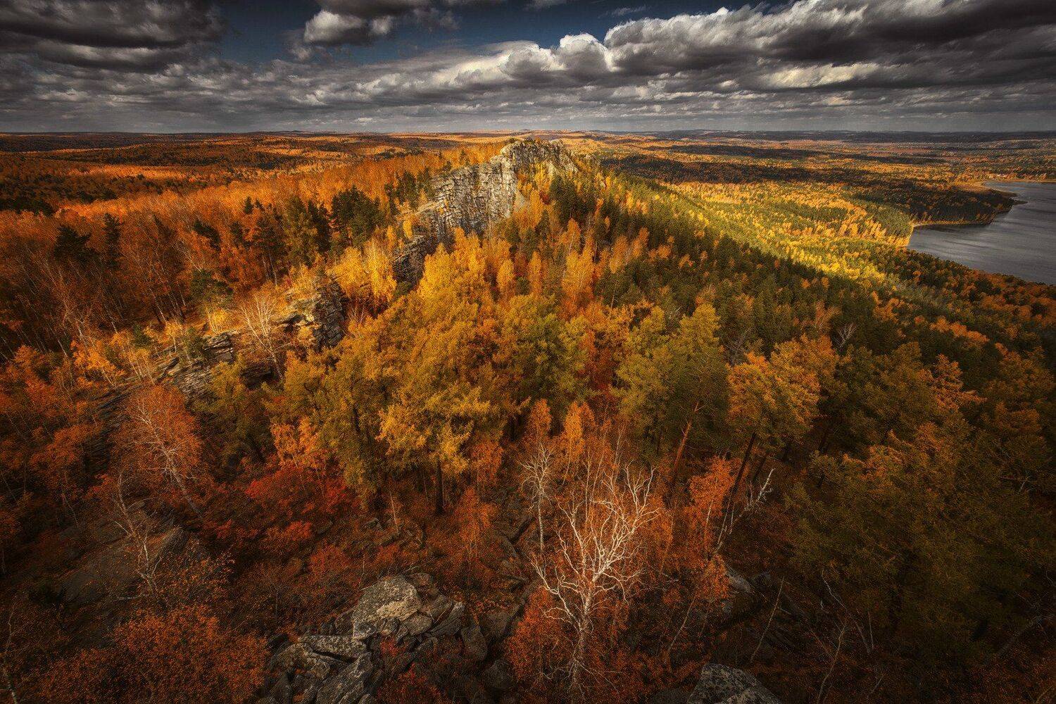 озеро, горы, лес, природа, закат, рассвет, красота, приключения, путешествие, облака, урал, Шевченко Николай