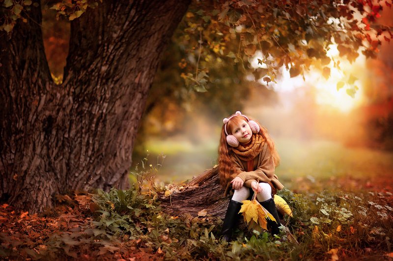 Девочка-осень фото превью