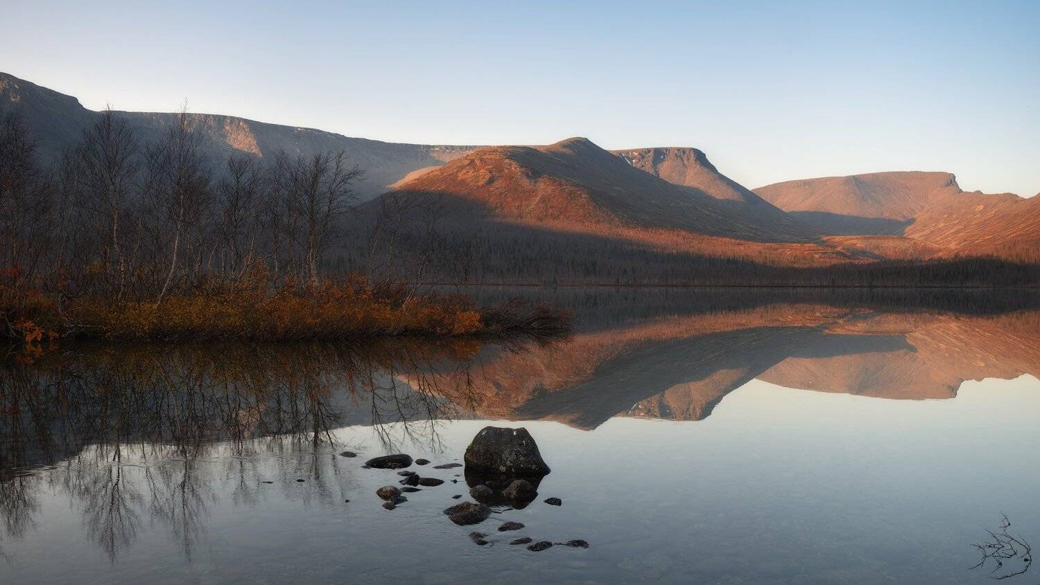 пейзаж,хибины,отражение,озеро,кольский ,север,осень,свет,горы, Виталий Истомин