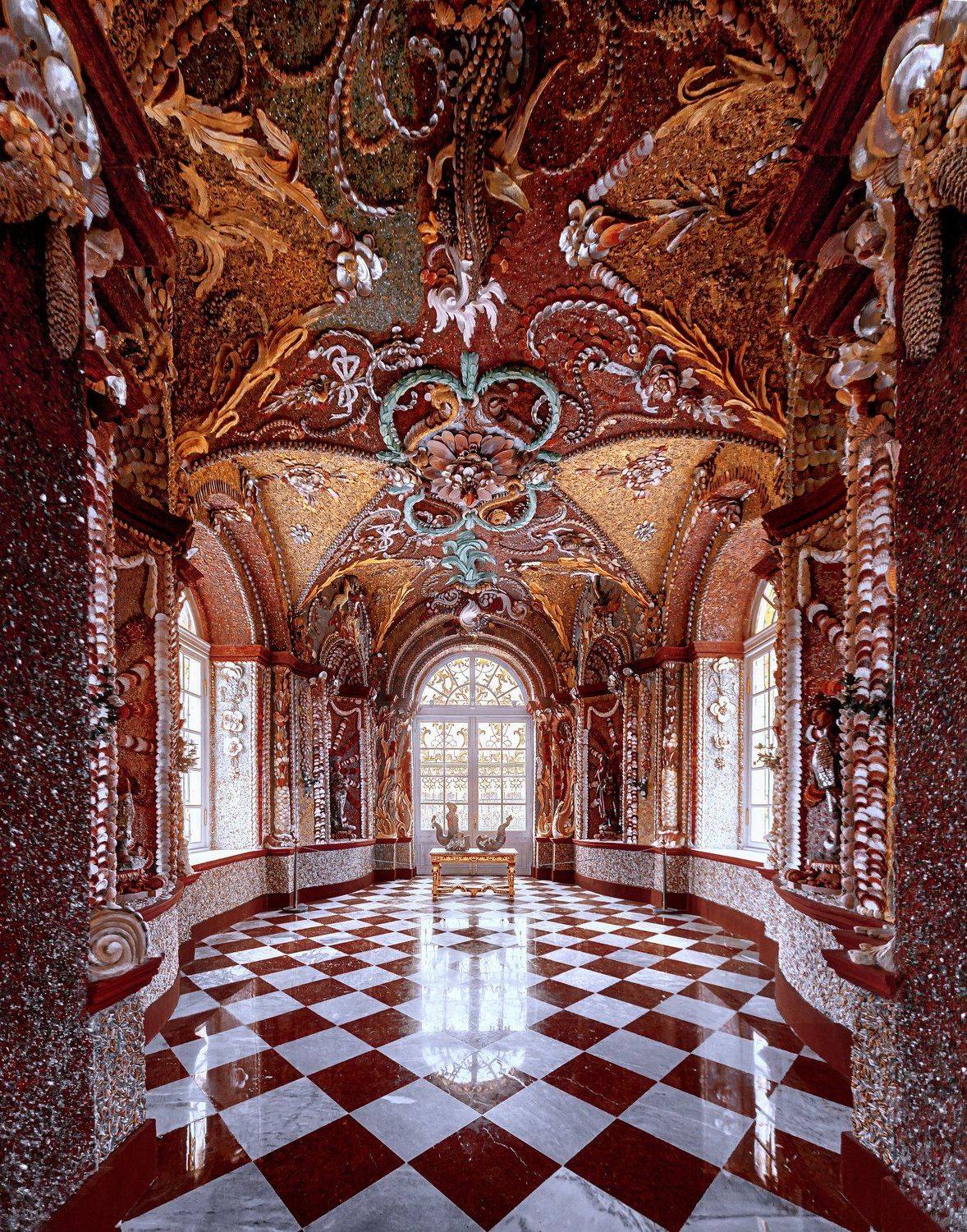 ракушки, грот, кусково, москва, интерьер, Анастасия Мазурева