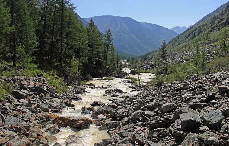 правый карагем, горная река, алтай Правый Карагем фото превью