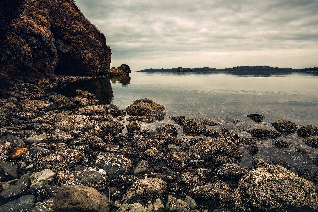 веер, море, камни, весна, Андрей Кровлин