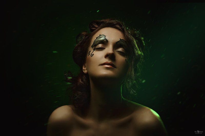 девушка, арт, свет, make up, hair, fashion Feeling фото превью