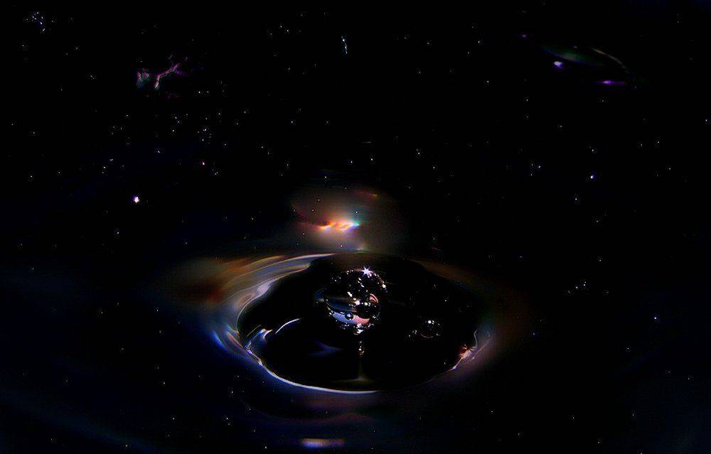 wake,galaxy,macro,drop,space,2013, Emerald Wake