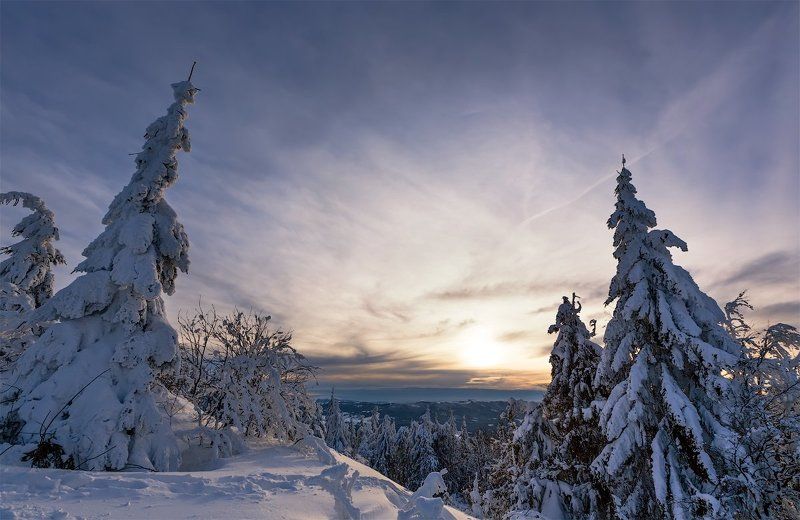 Карпаты. Закат на Тростяне фото превью