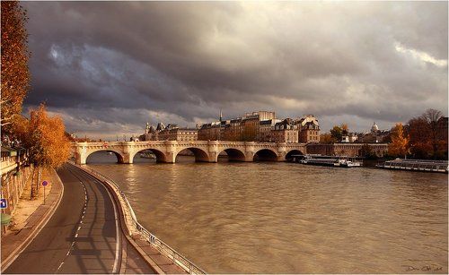 Le soleil du soir a Paris