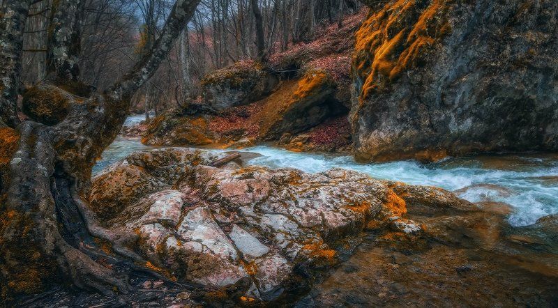 Горный ручей. фото превью