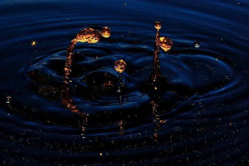 wake,macro,water,play,ball,drops,blue,sony, Emerald Wake