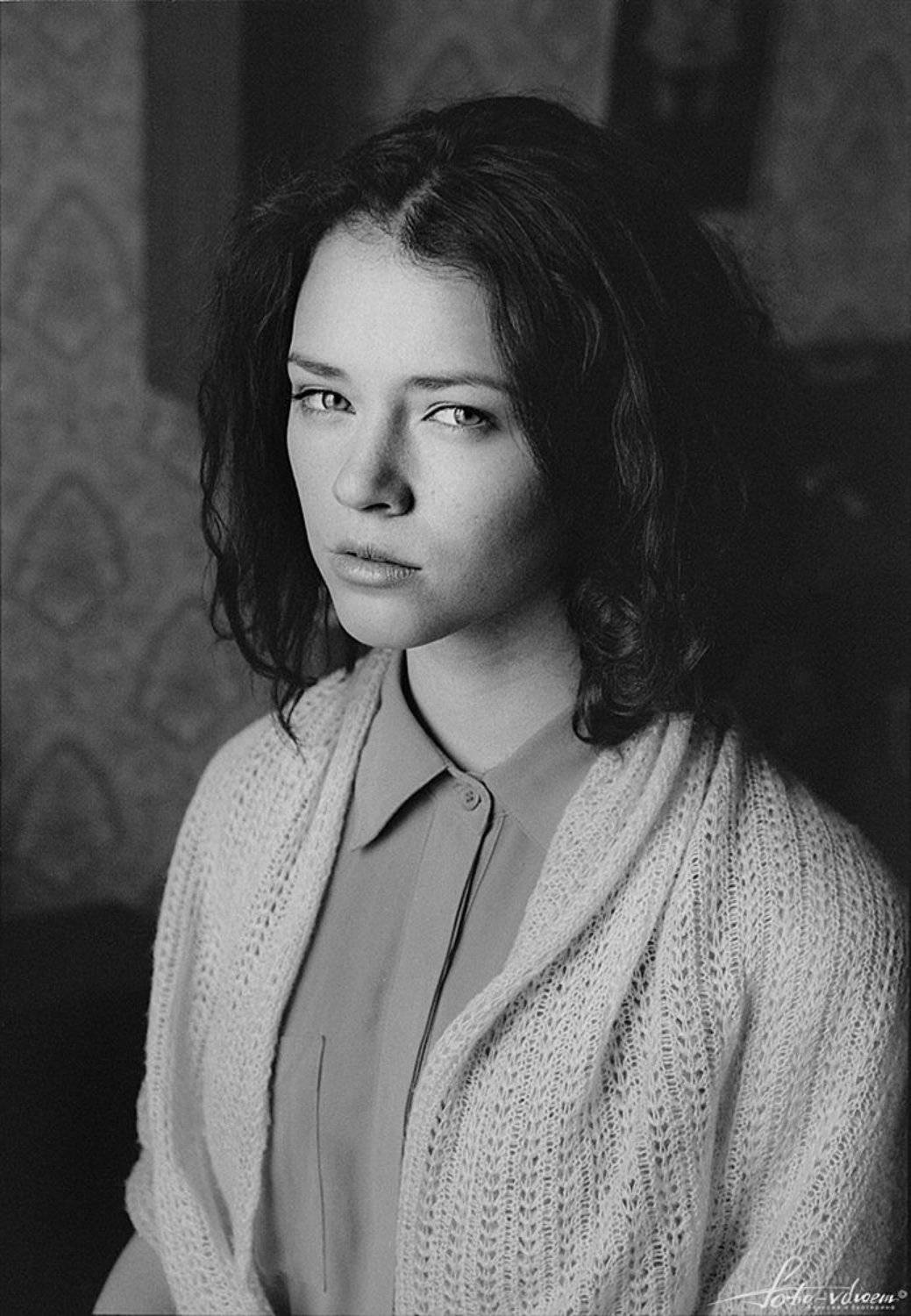 портрет, портрет девушки, черно-белое фото, черно-белая фотография, foto-vdvoem, фото вдвоем, пленка, Екатерина foto-vdvoem Малькова