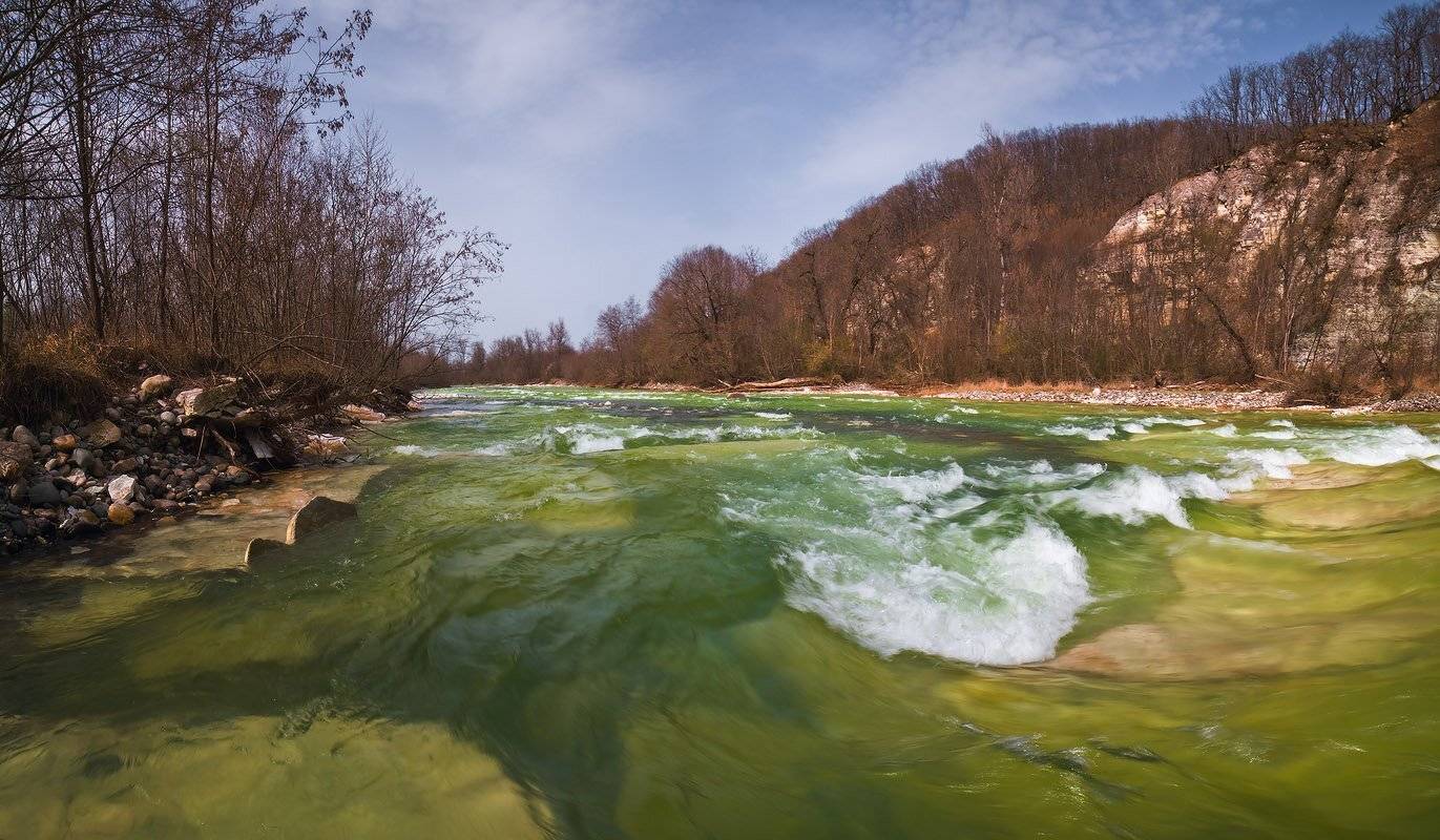 весна, малая, лаба, белые, скалы, Николай Мысливцев