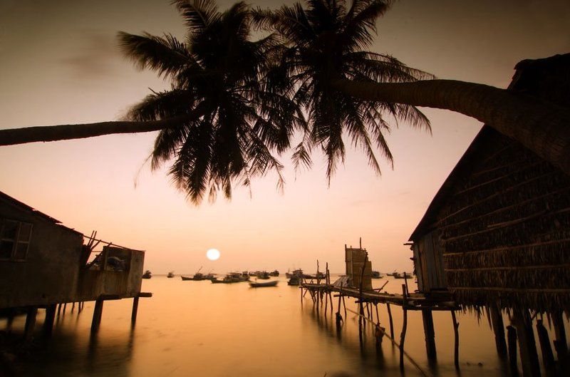 Sunset on Nam Du island фото превью