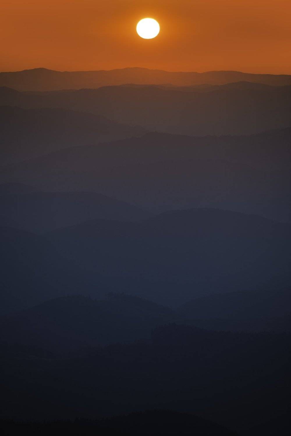 golden hour, blue hour, mountains, sunset, dawn, ridge, sun, Denys Makogon
