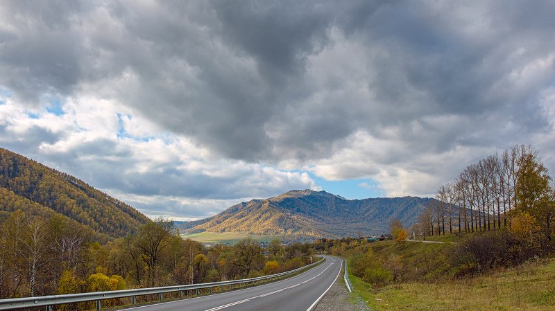 пейзаж, горы, осень, Горный Алтай  Суровый Алтай фото превью