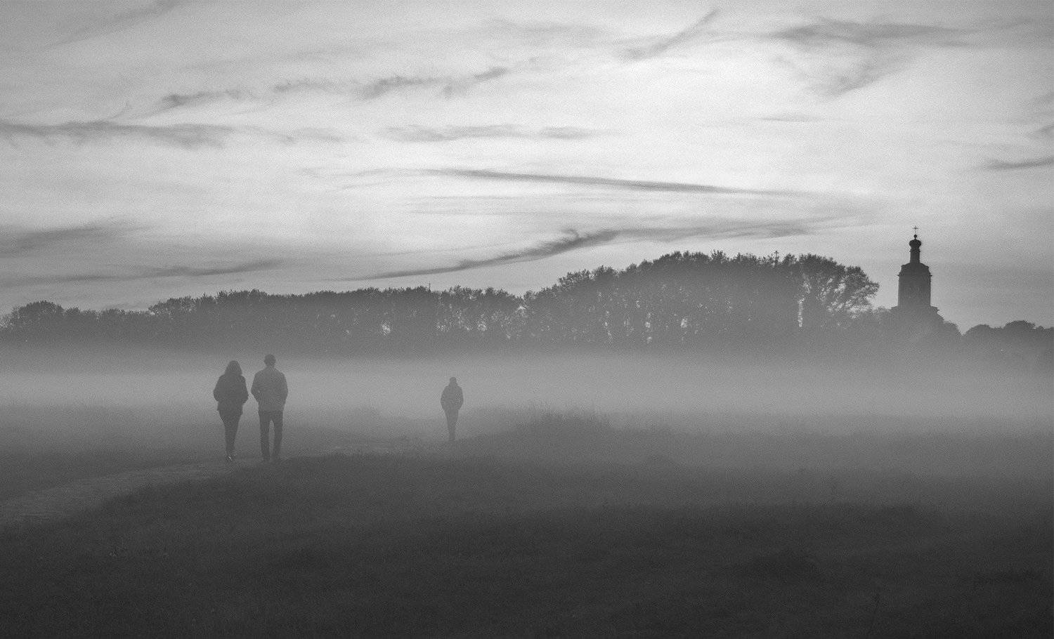 ч/б, люди, улица, свет, тень, дорога, Andres Ganenkoff