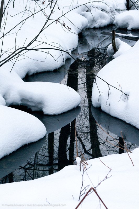 europe, kuzminki, russia, brook, nature, park, reflection, snow, thaw, water, winter, европа, кузьминки, москва, россия, вода, зима, отражение, оттепель, парк, природа, ручей, снег оттепель / thaw фото превью