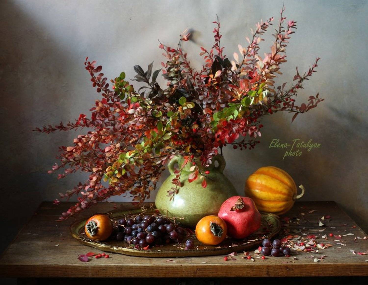 ветки, фрукты, Елена Татульян