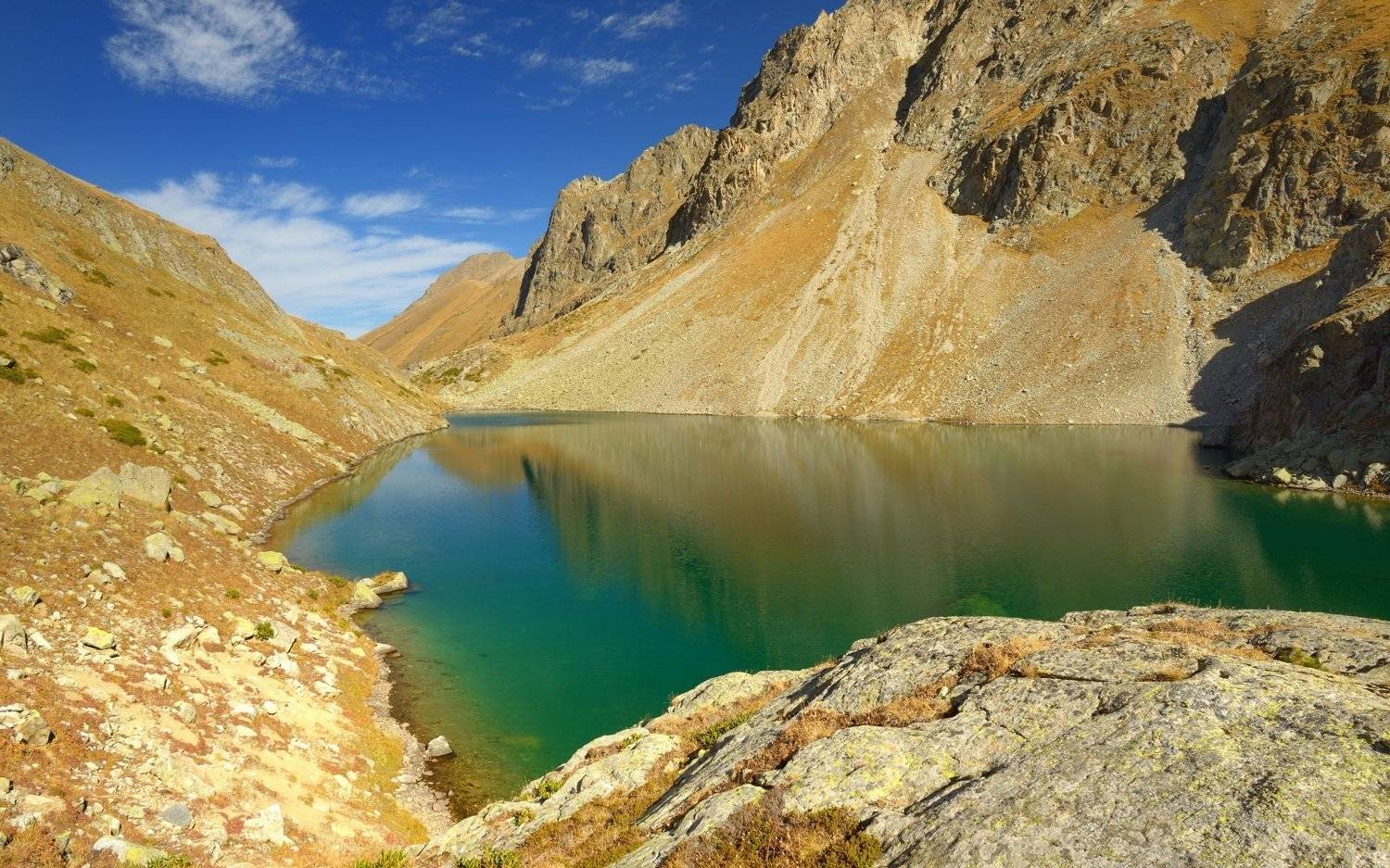 горы осень озеро азгек, Александр Жарников