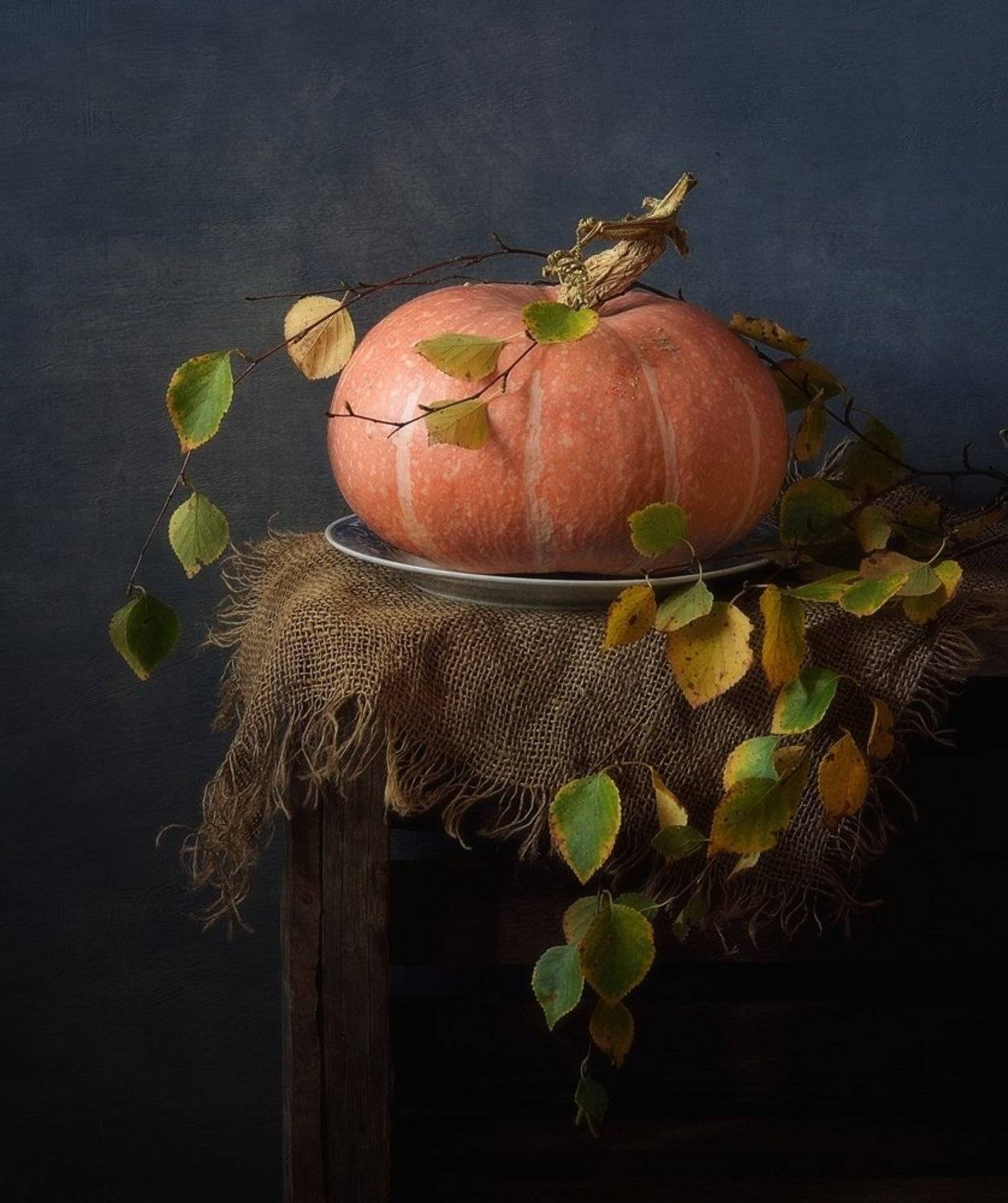натюрморт,тыква,листья,осень, Наталия К