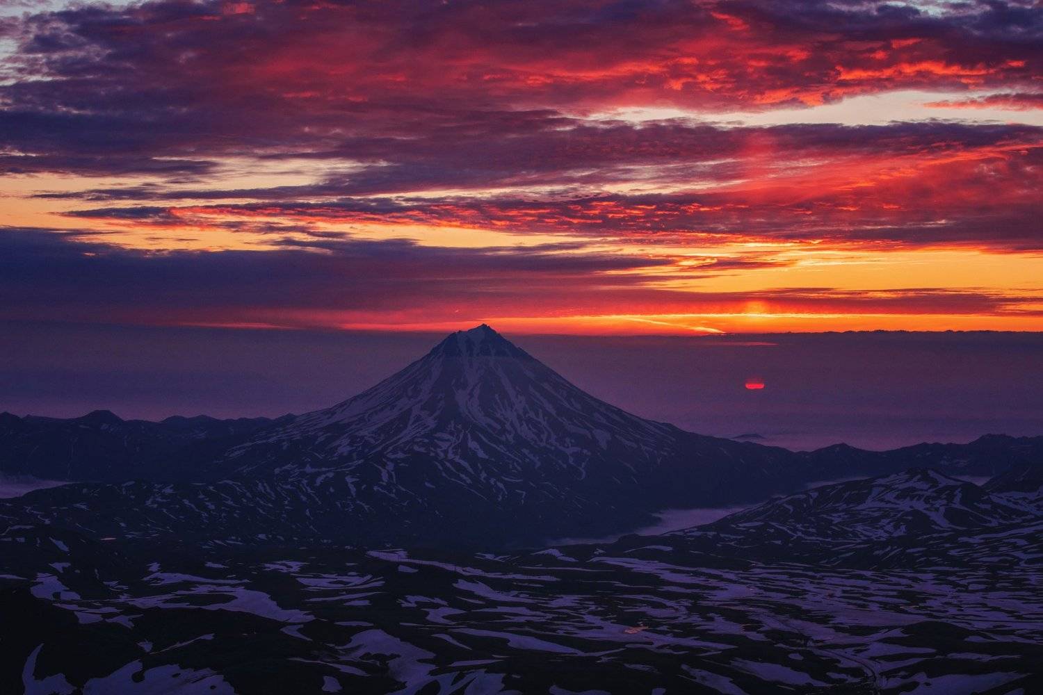 камчатка,вилючинский,рассвет,вулкан,kamchatka,vulkan, Алексей Кретов