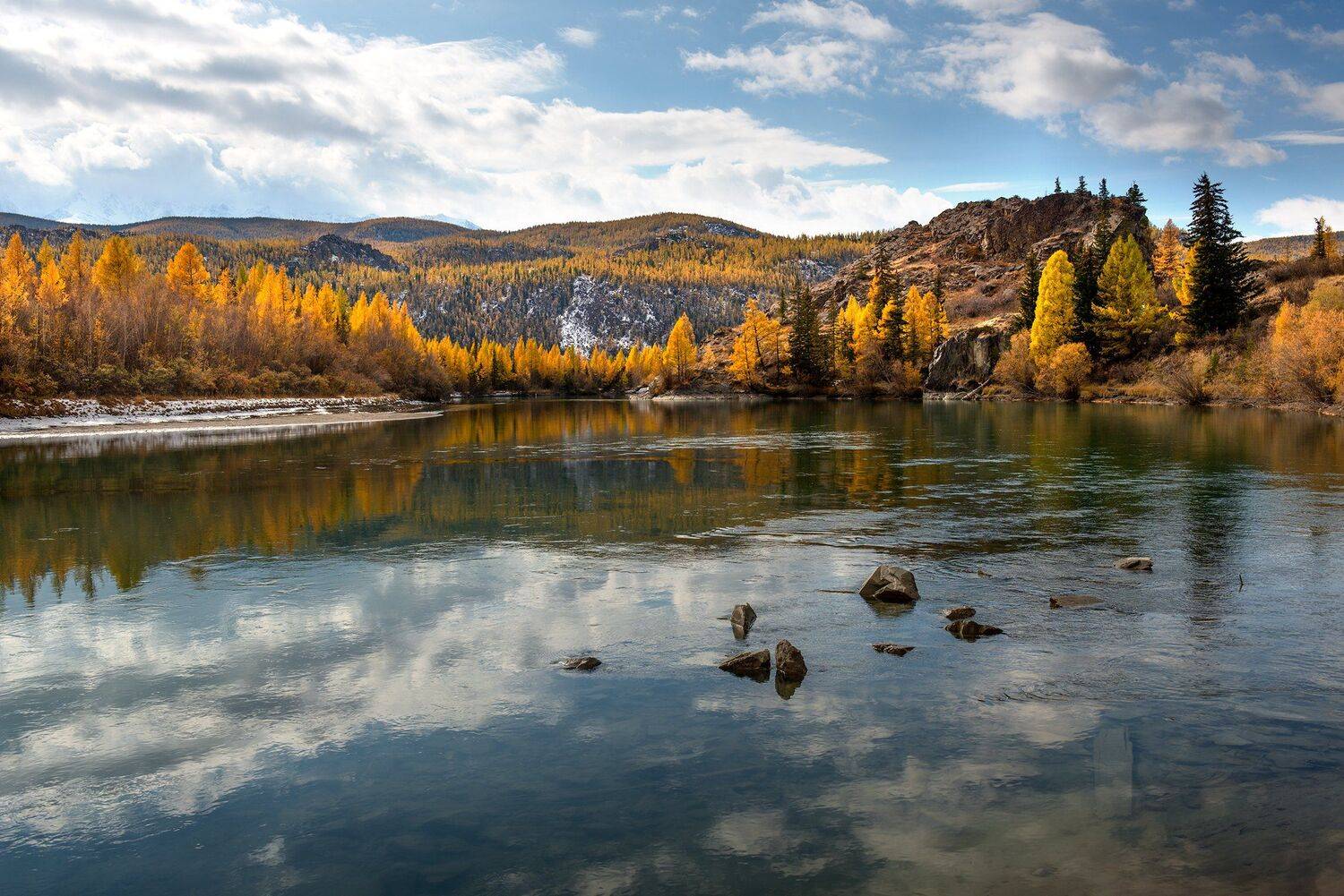 горный, алтай, река, чуя, осень, Борис Леваков