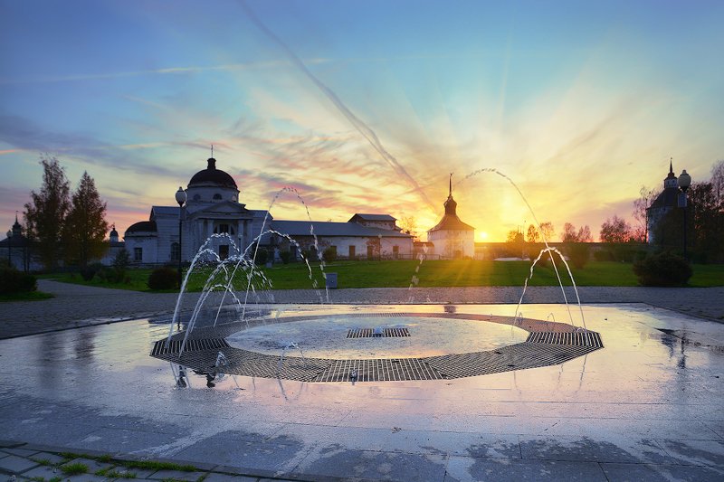 Закат в Кириллове фото превью