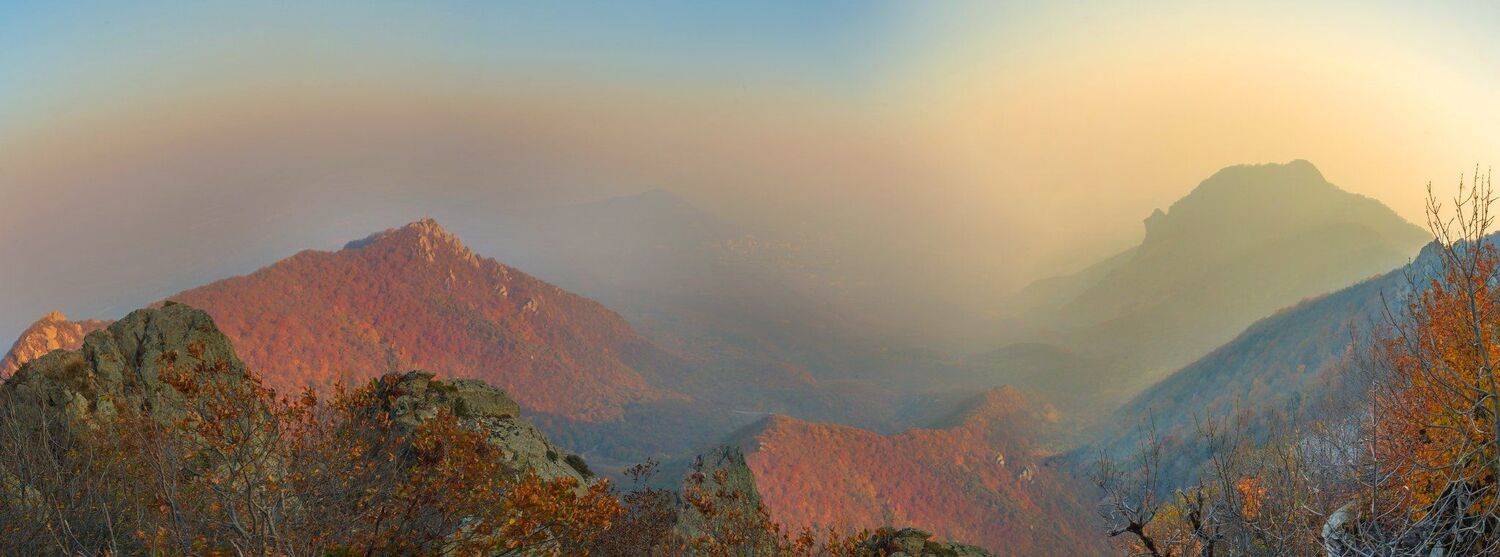 осень,бештау,туман,закат,пятигорск,пейзаж, Елена Брежицкая